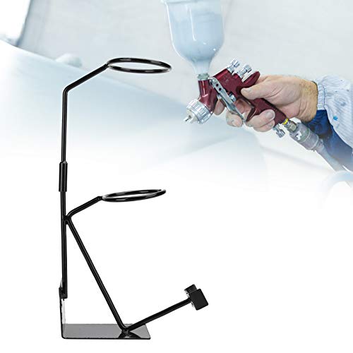 Image of Spray Guns Holder, Gravity Feed Paint Spray Gun Holder Stand with Strainer Holder Painting Sprayers Fixed Storage Stand with Strainer Rack Wall or Bench Mount Spray Guns Stand