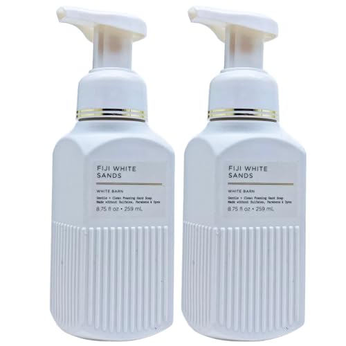 Bath & Body Works Bath and Body Works Fiji White Sands Gentle Foaming Hand Soap 8.75 Ounce 2-Pack (Fiji Sands) 1.41 pounds 17.5 Ounce