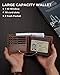 Swallowmall Mens Wallet Rfid Blocking Leather Wallet for Men Bifold Wallets with 1 ID Window 16 Card Slot
