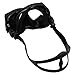 GLOGLOW Diving Goggles, Wide View Adjustable Tempered Glass Lenses Diving Goggles for Underwater Activities (Black)