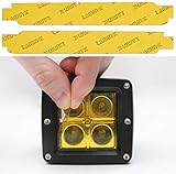 Lamin-x Custom Fit Yellow LED DRL Covers for Scion FR-S (13-16)