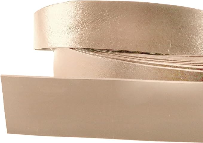 esnado Soft Leather Cord Flat, Natural, Breite: 20 mm - Image 4