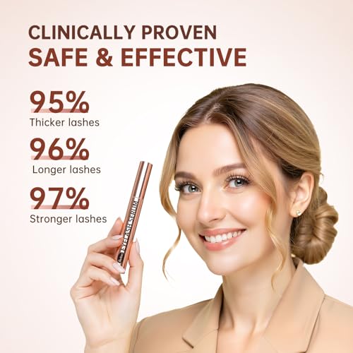Image of Lash Serum for Eyelash Growth: Premium Eyelash Growth Serum with Advanced Formula to Boost Longer Fuller and Thicker Lashes and Eyebrows - Gentle & Vegan for Sensitive Eyes