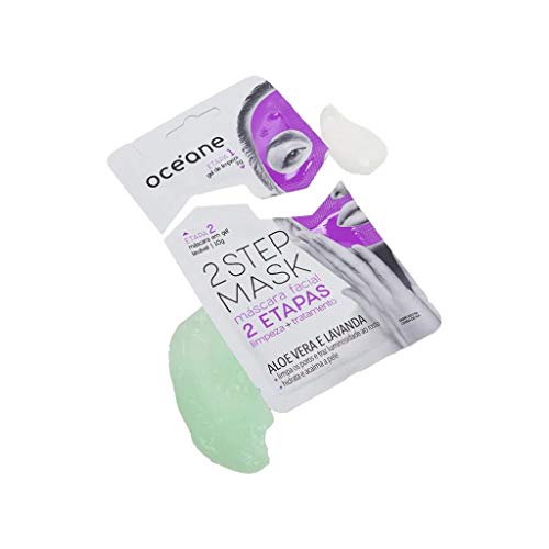 Máscara Facial 2 Etapas Dual-Step Mask Aloe Vera, Océane, Verde Claro