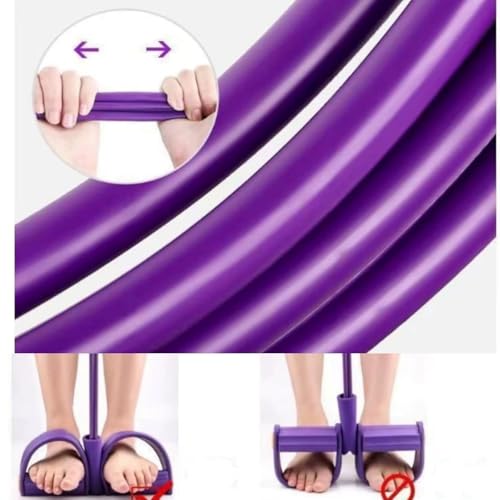 Image of Fashion Puller Exercise, 8-Tube Pedal Resistance Device, Pedal Resistance Band with Handle, Detachable and Adjustable Pedal Resistance Device for Arm,Waist Training & Stretching