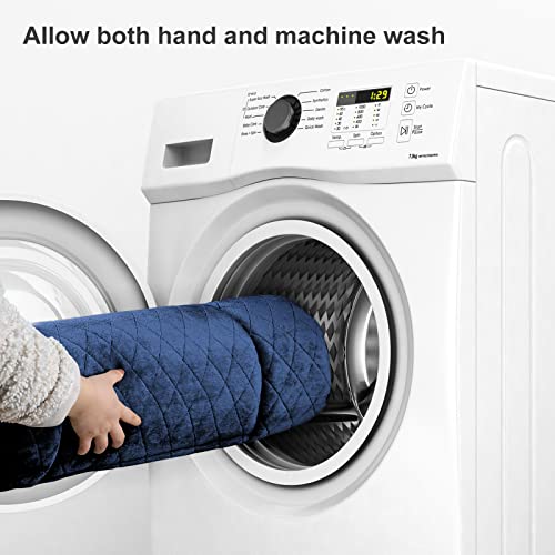 Hero Dog Large Dog Bed Crate Pad Mat For Dogs, 42" Soft Flannel Machine Washable Pet Beds With Non-Slip Bottom, Dark Blue L #TOP4