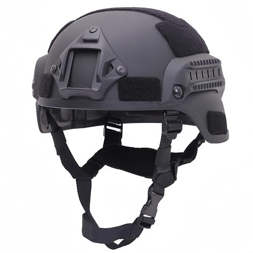 Haverain Tactical Helmet, Survival Game Helmet, Cosplay Helmet, Outdoor Airsoft Helmet, Survival Game Equipment, Beginner, Replica, Multifunctional, Freesize (Black)