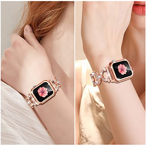 Image of Mesime Bling Jewelry Band Compatible with Apple Watch Bands for Women