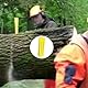 Eruceky 2 Stück Fällkeil Kunststoff, Forstkeil Baumkeile, Baum Fäll- Keile, Forst Zubehör Wald, für Kontrollierten Fällen von Bäumen(Orange Farbe,Gelb)