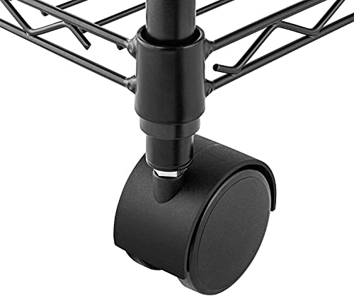 Miibox Storage Shelf 4-Tier Heavy Duty Shelving Unit,Black,36L X 14W X 54H Inch #TOP4