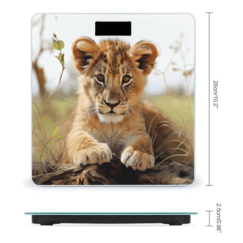 Báscula Digital de Baño Animal León Compacta y Precisa miniatura 2