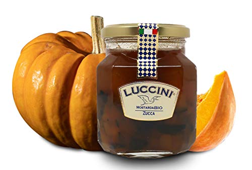 Luccini Mostarda ecológica de Calabaza en conserva con Mostaza, 440 gr Mostarde