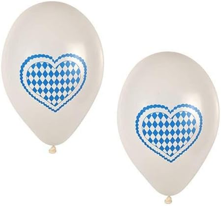 20 piece balloons, Diameter 25 centimeter, "Bavarian blue", Papstar 81949
