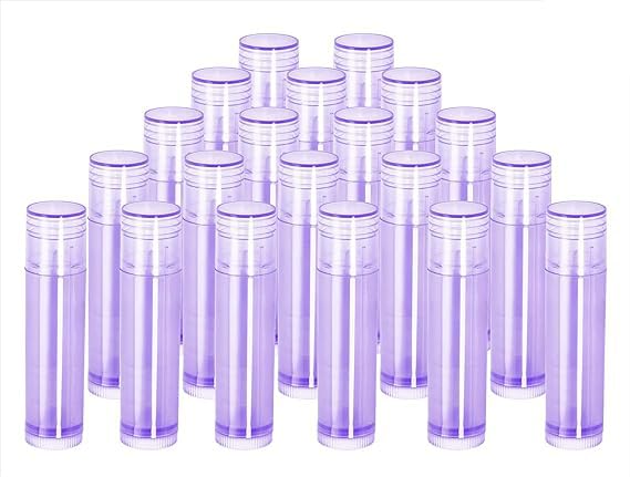 Hunky Dory 12pcs 5 Grams Purple Cosmetics Container for Chapstick Lip Balm, Essential Oil, Costemic, Makeup Use-picture-56