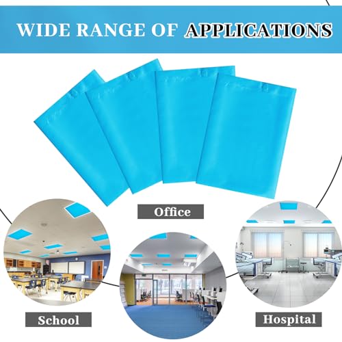 Image of VIHOSE 4 Pcs 2 x 2 Feet Fluorescent Light Covers for Ceiling Lights Classroom Magnetic Light Filters for Reducing Harsh Glare Flicker for Office Classroom Home Drop Ceiling(Pure Style)