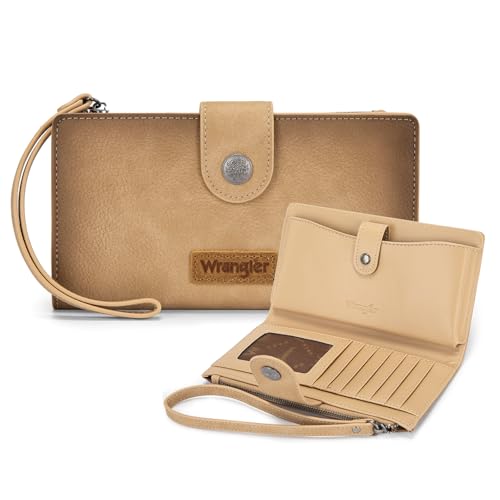 Montana West - Montana West X Wrangler Women’s RFID Blocking Wristlet Wallet – Minimalist Card Case with Phone Pocket & Money Organizer - Best Deal on Amazon