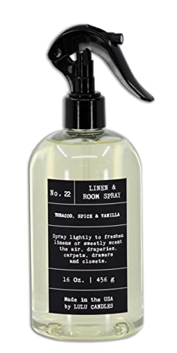 Tobacco, Spice & Vanilla, Luxury Room Spray, Fine Mist Air Freshener, Aromatherapy Odor Eliminator - (16 Fl. Oz.) #TOP16