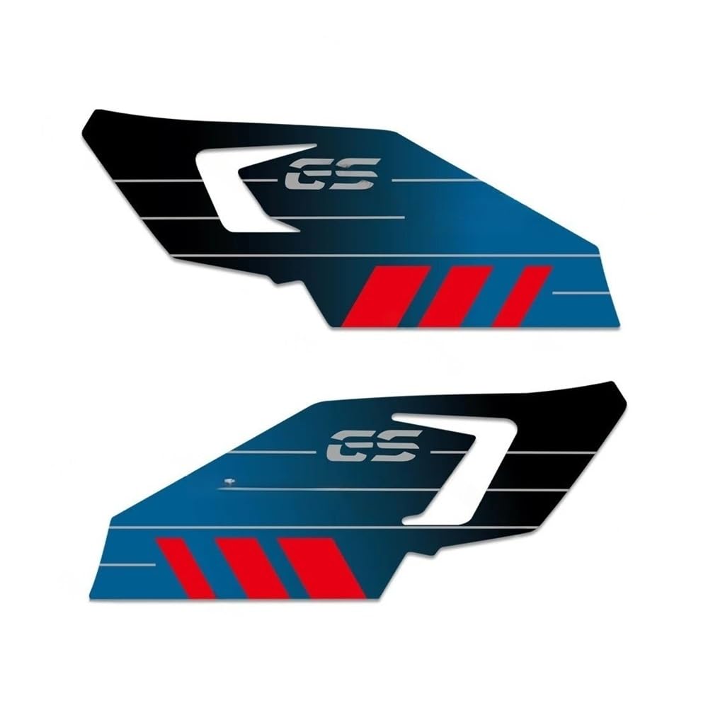 Rlqybiukt Color C Tank Pads Motorcycle Sticker Side Fairing Triple Black Trophy Decals For R1200gs R1250gs R1200 Gs R1250 2017-2023