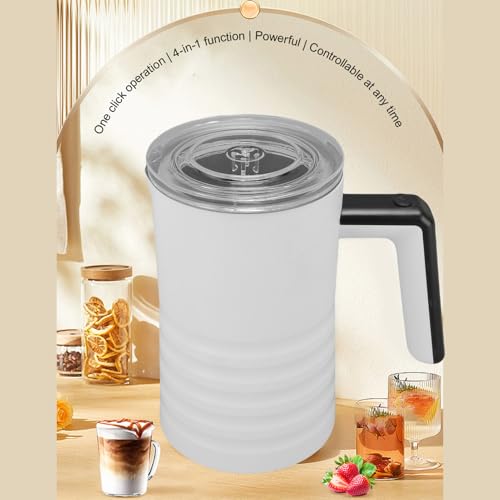 LUCKDANO Electric Milk Frother – Silent 160ml Frothing & 350ml Heating for Lattes, Cappuccinos & Hot Chocolate (UK Plug, Easy-Clean Sloped Spout) - Image 6