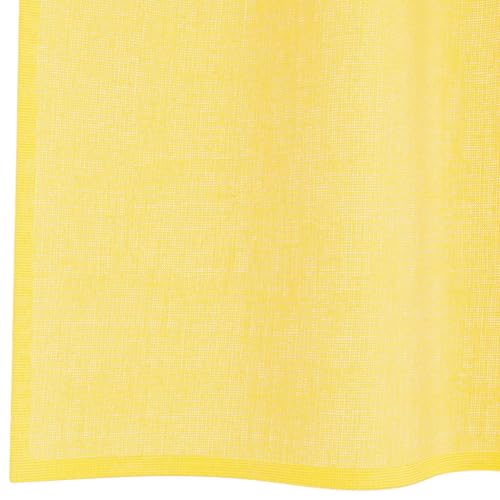 Voilage jaune 140 x 260 cm pour stopper les vis-à-vis gênants sans assombrir - 6