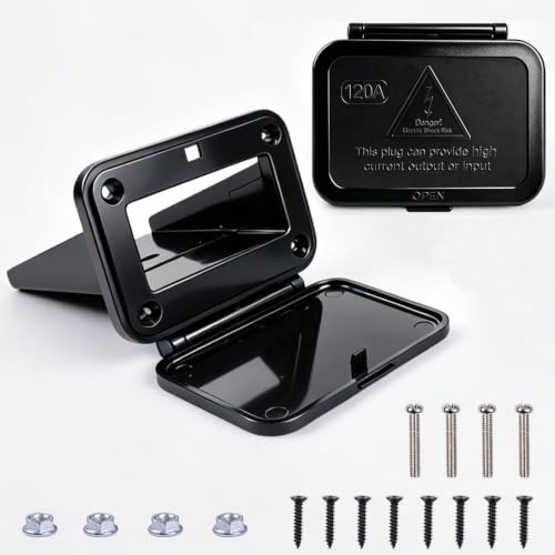 120A Compatible with Anderson Plug Mounting Panel with Dust Cover 2 Pcs