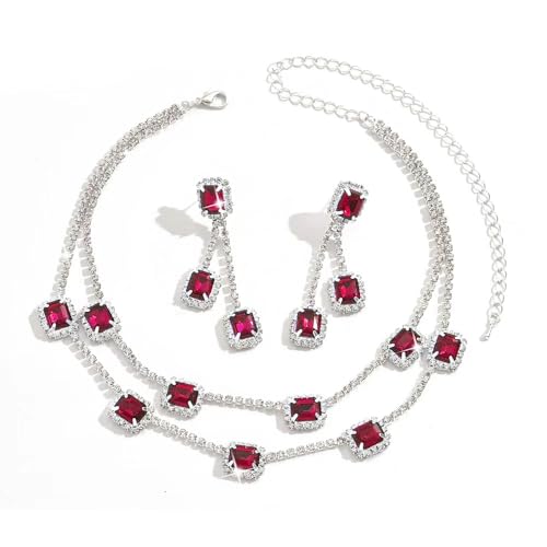 Adatto a Ogni Occasione: Questo set di gioielli è perfetto per una varietà di occasioni, dalle feste alle cene romantiche, dai matrimoni agli eventi formali. La versatilità del design lo rende un accessorio indispensabile per ogni donna che desidera aggiungere un tocco di eleganza al proprio outfit.