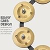 Meinl Percussion Artist Hihat Tambourine - Benny Greb - Tambourine Add-On for Drum Cymbals - 9.5-inch Diameter - Mylar / Steel, Black / Silver (SFHHT) #2
