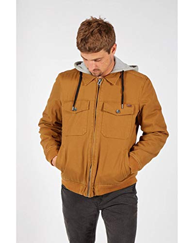 BILLABONG Barlow Twill Chaqueta, Hombre, marrón (Tobacco), 2XL