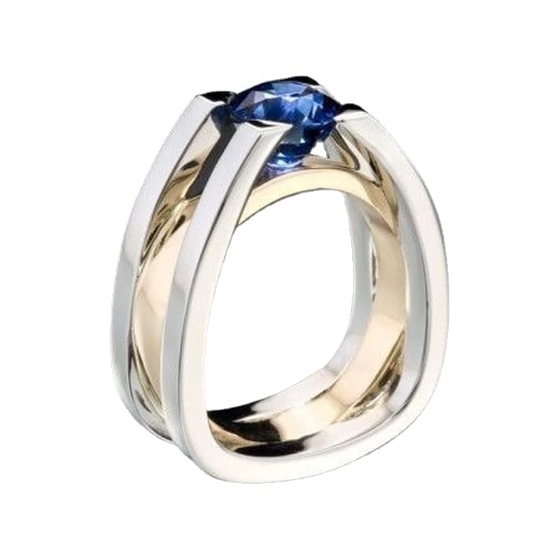 Anillo de plata 925 con circonitas moradas de lujo ligero de moda para joyas con circonitas