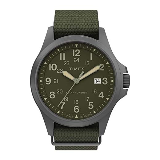Timex Relógio masculino Expedition North Field Post Solar de 41 mm, Oliva/bronze, One Size, Relógio Expedition North Field Post com pulseira de tecido reciclado solar de 41 mm