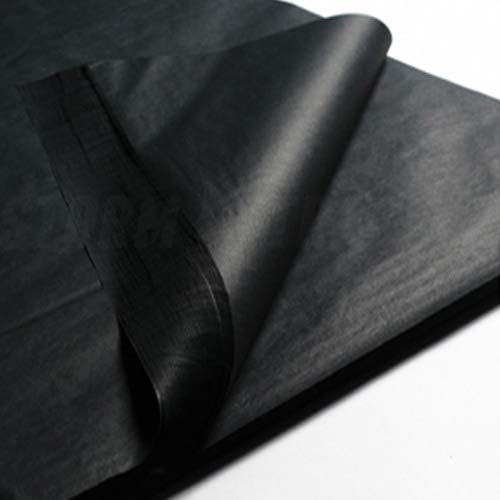 REALPACK® 480x 200x 100x - Sheets of Acid Free Premium Luxury Black Tissue Paper Ream 18" x 28" 450mm x 700mm Free Fast Delivery (200)