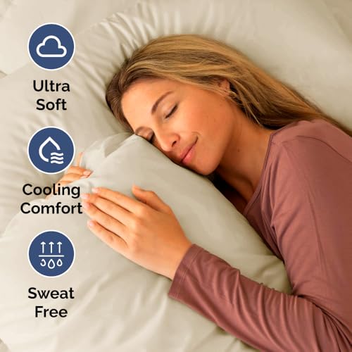 Image of Cot Sheet Set, 33 inch x 75 inch - Easy-Fit Cot Size Mattress Sheets - Wheat