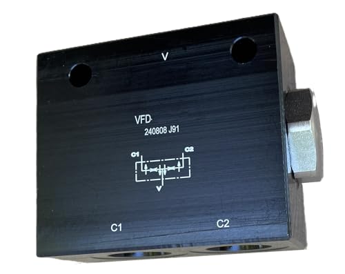 Hydraulic Flow Divider Combiner Valve (11.8 GPM (45LPM): SAE -8 ORB Ports (1/2