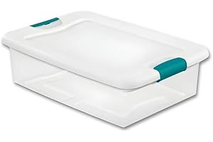 Large Clear Plastic Storage Bin with Lid: 41-Quart Capacity