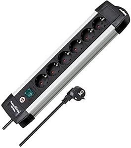 Brennenstuhl Premium-Alu-Line 6-Fach Steckdosenleiste