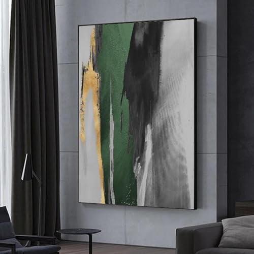 Peinture moderne or vert pour illuminer et agrandir votre séjour