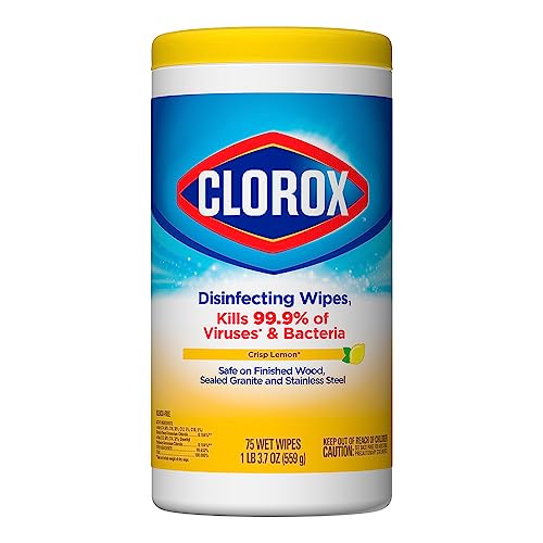 Accesorios De Computadoras, Office Product Clorox Toallitas Desinfectantes Aroma Limón bote 75 Un - Sin Cloro