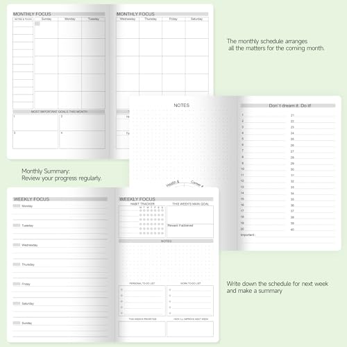 Journal de définition d'objectifs A5 constellations pour bureau - 4