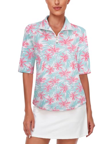 Women's Quarter-Zip Golf Polo Shirt