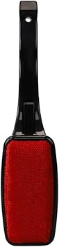 Lint Remover for Pet Hair by Home Basics Swiveling Lint Brushes for Clothes and Furniture | Plastic Garment Brush Red