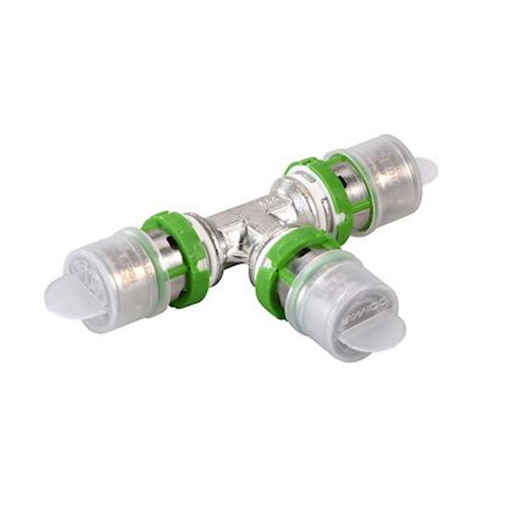 COMAP Té égal métallique pour tubes multicouche à sertir - 63x4,5 - Raccords MultiSkin - 7130W63