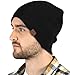 Price comparison product image Tough Headwear Knitted Beanie Winter Hats for Men & Women - Mens Toboggan Hat - Knit Caps - Womens Beanie Hats - Mens Beanies Black