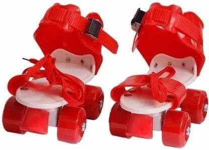 CrazyBuy red Skate 00 Quad Roller Skates - Size 16 CM -21 CM UK (Red)-picture-10
