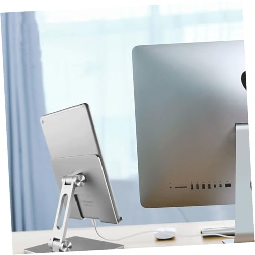 Base ajustable de aluminio para laptop y tablet plata miniatura 5