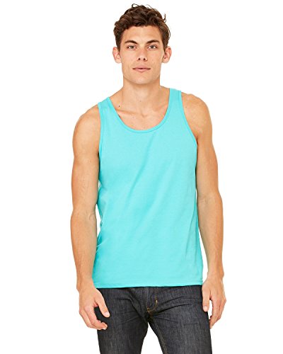Bella + Canvas Unisex Jersey Tank - Teal - L - (Style # 3480 - Original Label)