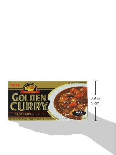 image for S&B Golden Curry Sauce Mix, Hot, 8.4-Ounce, 8.4 Ounce (Pack of 1)