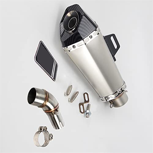 Échappement Moto 51mm avec DB Killer pour Yamaha R3 MT03 R25 Tuyau de Raccordement Intermédiaire