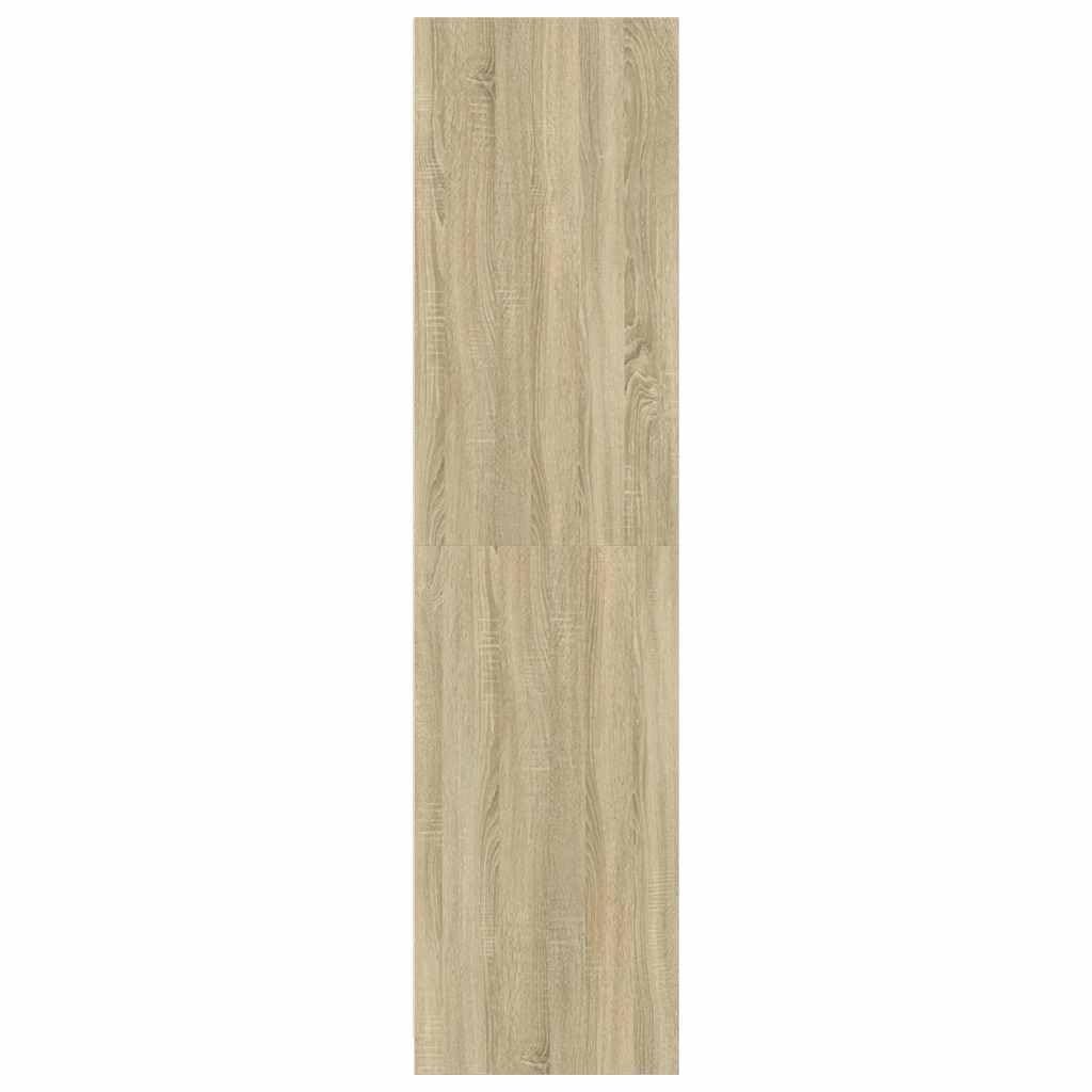 Szafa na ubrania dąb Sonoma z materiału drewnopochodnego 30 x 50 x 200 cm, nie zajmuje dużo miejsca, do sypialni, przedpokoju i garderoby, miejsce do przechowywania z drążkiem na ubrania i