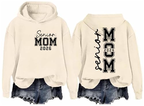 Senior Mom 2026 Sweatshirt & Hoodie Senior Mom Shirts Class Of 2026 Graduation Mother T-Shirt Funny Mama Tshirts