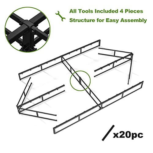 Vtwazast King Box Spring Only, 5 Inch Low Profile Heavy Duty Metal Structure With Easy Clean Fabric Bed Cover, Non-Slip, Noise Free, Easy Assembly #TOP4